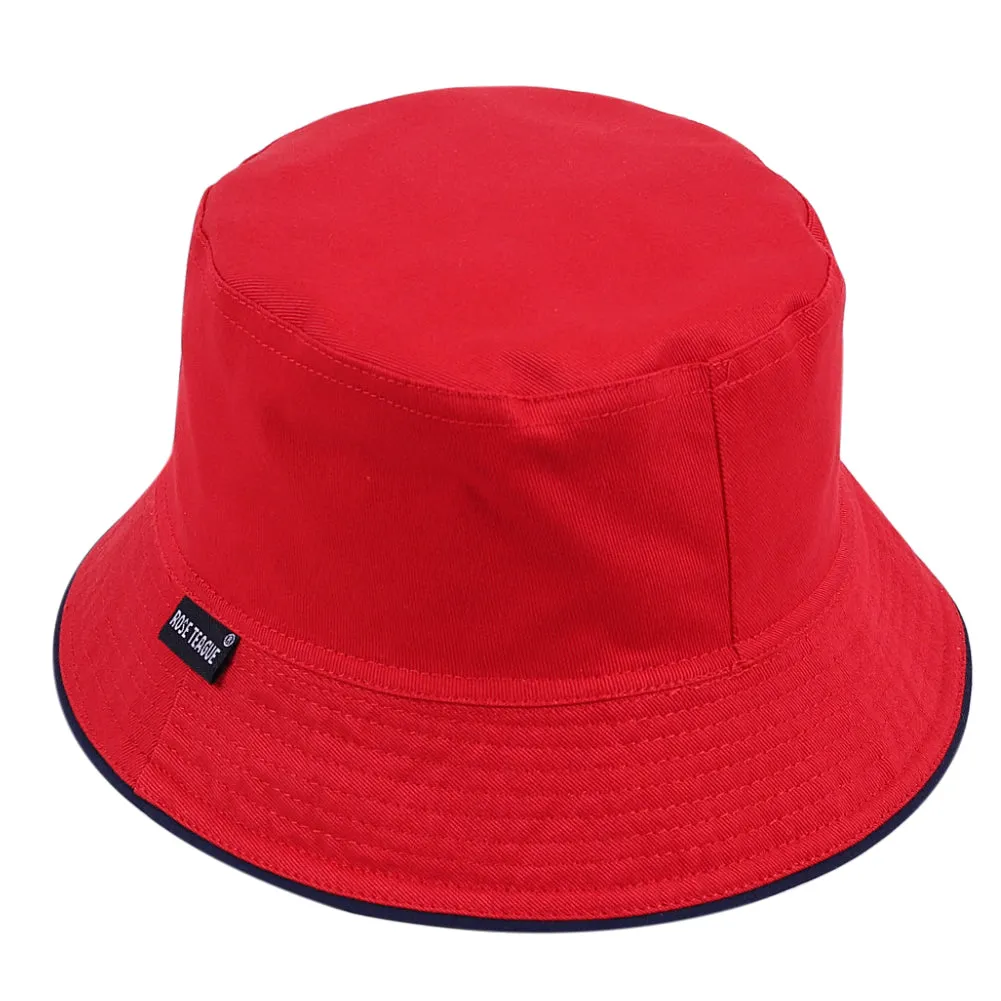 100% Cotton Bucket Hat Reversible Soild Color