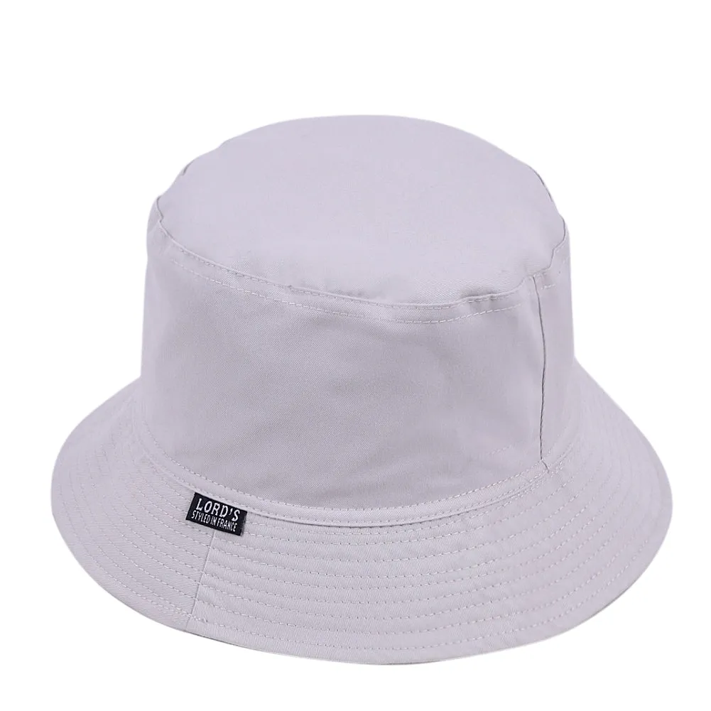 100% Cotton Bucket Hat Reversible Soild Color