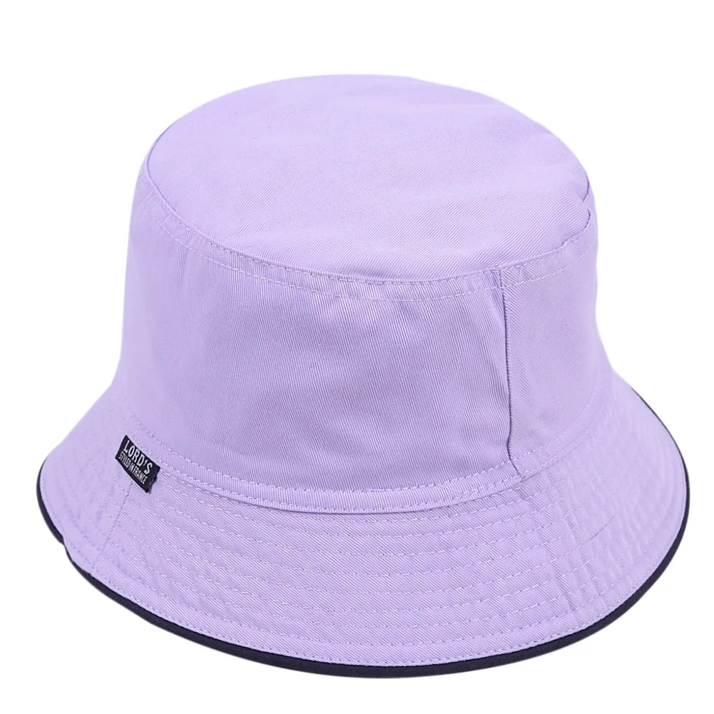 100% Cotton Bucket Hat Reversible Soild Color