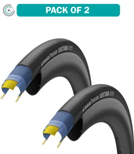2 Pack Goodyear Vector 4Seasons Tire Black Dynamic Silica4 Compound 700 x 28 GR.012.28.622.V001.R