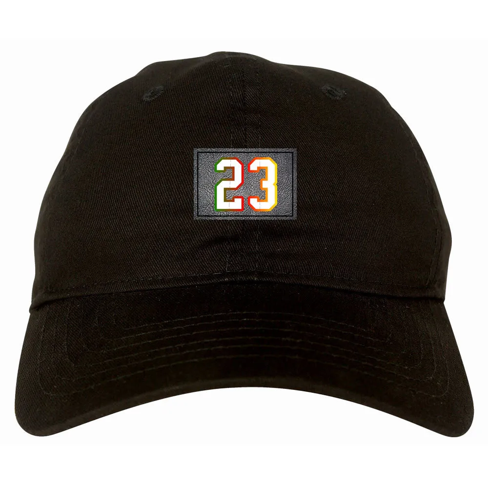 23 Cement Print Colorful Jersey Dad Hat