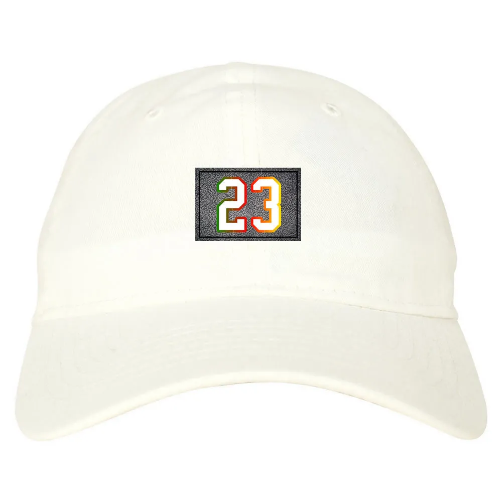 23 Cement Print Colorful Jersey Dad Hat