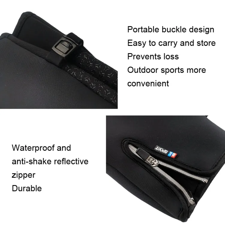 A045 Cycling Gloves Touch Screen Windproof Waterproof Sport Keep Warm Gloves, Size: XL(Black)