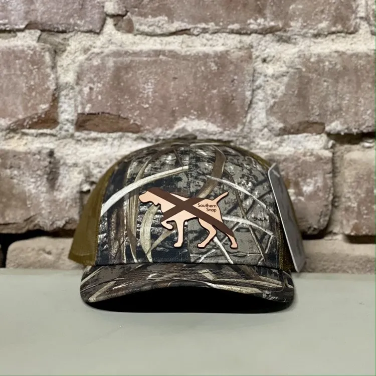 Alabama Leather Patch Pointer Trucker Hat