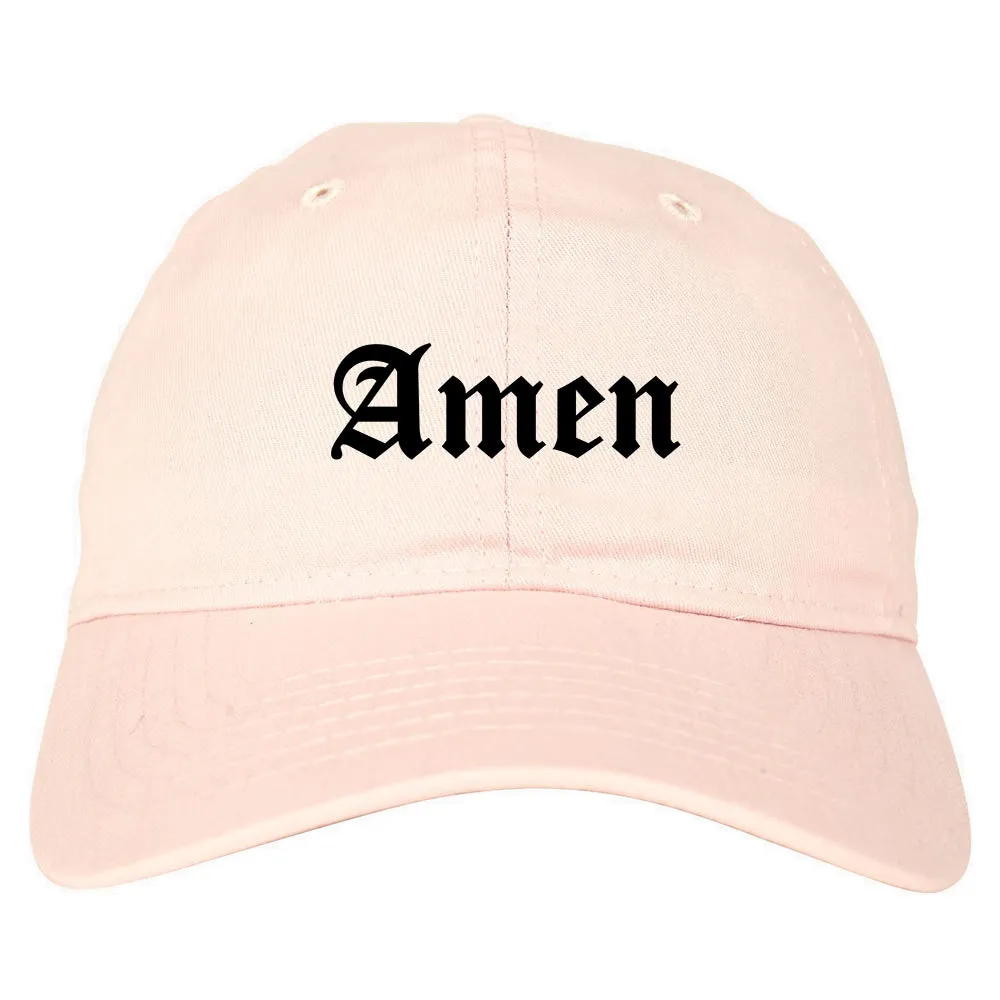 Amen Old English Prayer Mens Dad Hat