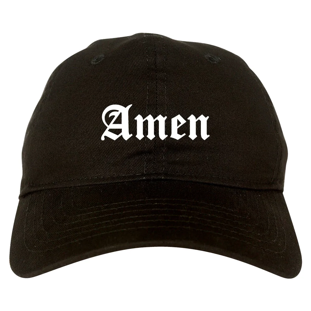 Amen Old English Prayer Mens Dad Hat