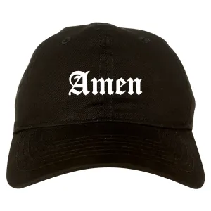 Amen Old English Prayer Mens Dad Hat