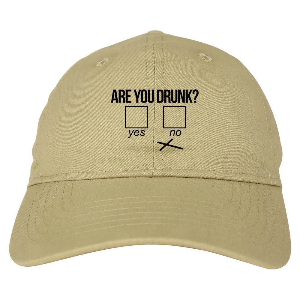 Are You Drunk Funny Beer Drinking Party Mens Dad Hat