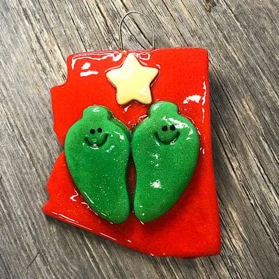 Arizona with Jalapeño Family Christmas Ornament