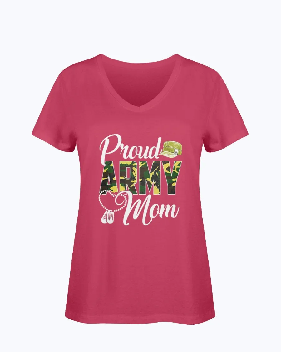 Army Mom Camo Hat T-shirts