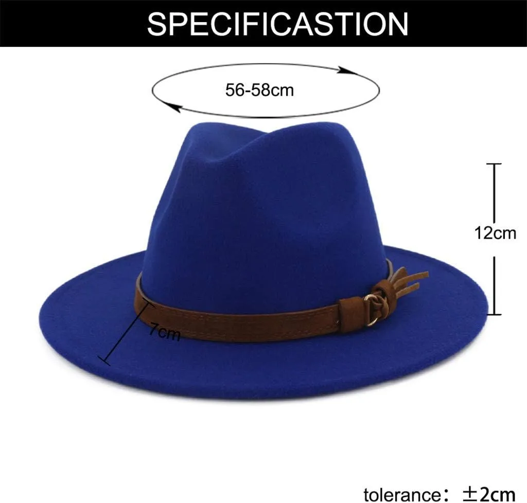 Autumn Fedora Hats for Men Women Foldable Floppy Travel Wide Brim Hat Brown Fedora Hats for Men Women