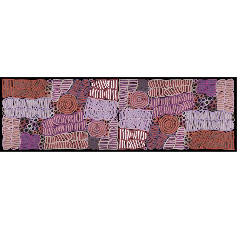 Awelye and Bush Melon Lilac/Rust Scarf