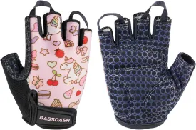 BASSDASH UPF 50  Kids' Gloves with Padded Grippy Palm UV Protection for Bicycles Fishing for 1-8 Years Old Boys Girls