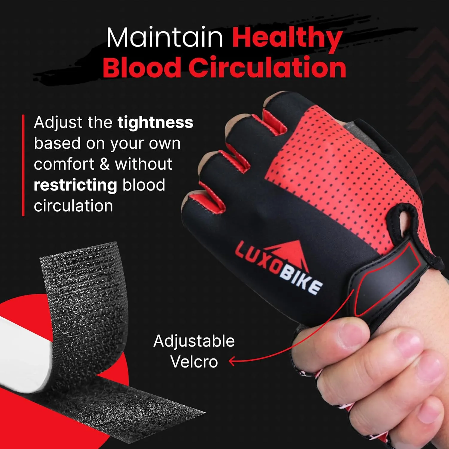 Bike Gloves for Men Cycling Biking Gloves Women - Padded Shock Absorbing Bicycle Riding, Anti-Slip Breahtable Half-Finger 's for Mountain Biker Ebike