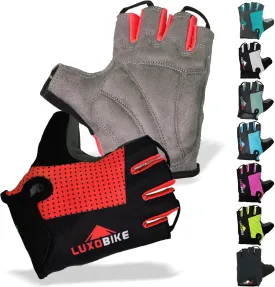 Bike Gloves for Men Cycling Biking Gloves Women - Padded Shock Absorbing Bicycle Riding, Anti-Slip Breahtable Half-Finger 's for Mountain Biker Ebike