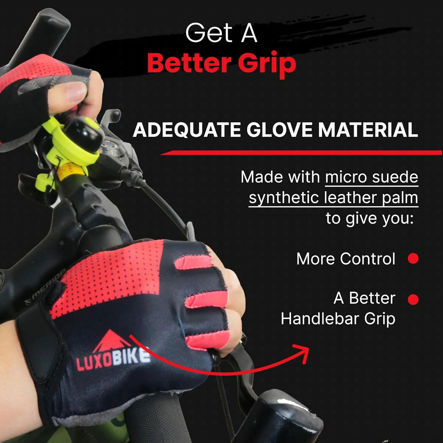 Bike Gloves for Men Cycling Biking Gloves Women - Padded Shock Absorbing Bicycle Riding, Anti-Slip Breahtable Half-Finger 's for Mountain Biker Ebike