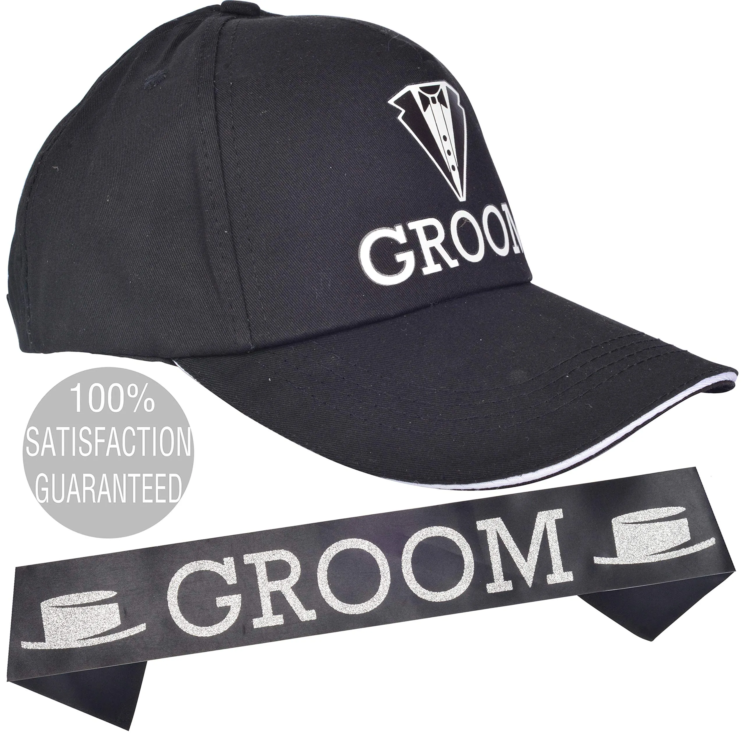 Black Groom Bachelor Party Baseball Cap l Groom Bachelors Wedding Party Decorations