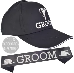 Black Groom Bachelor Party Baseball Cap l Groom Bachelors Wedding Party Decorations