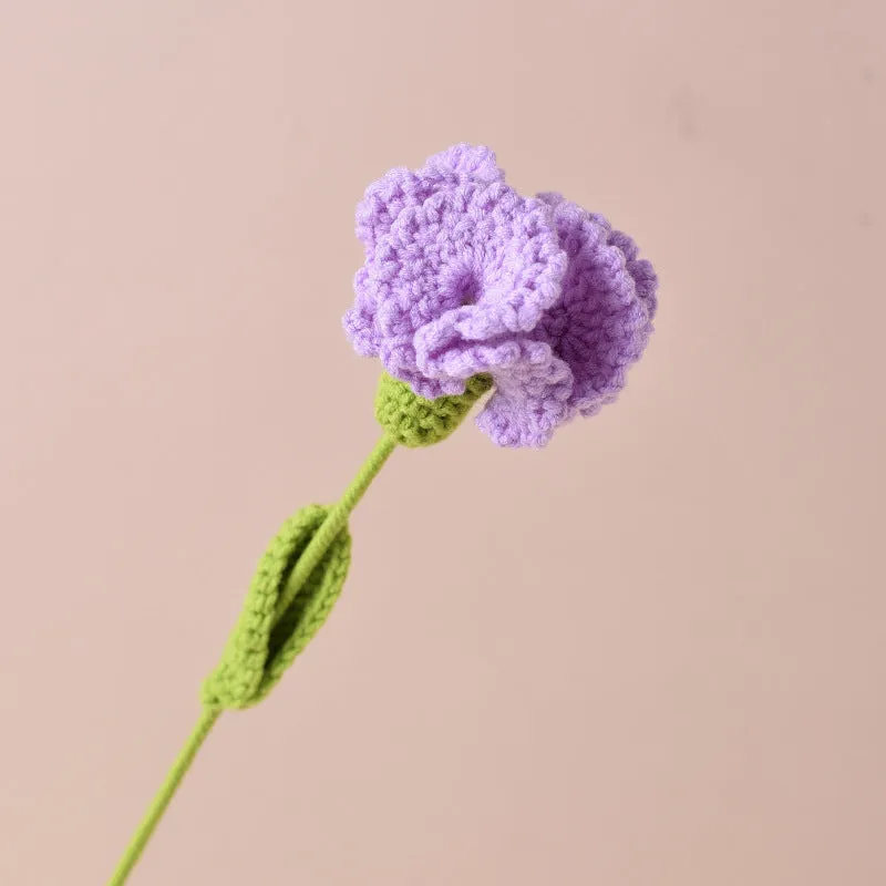 Bulk Handmade Crochet Flowers Artificial Wool Carnation for Gift Anniversary and Mothers Day Wholesale