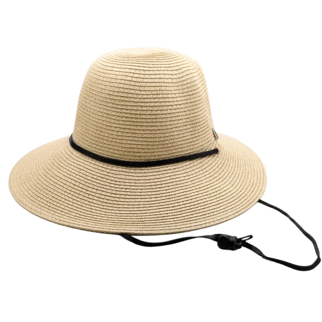 CELEBRATE YOUR Shadow, Paper Ribbon and Polyester Stowable (crushable) Travel Hat - UPF 50 , ONLY NATURAL