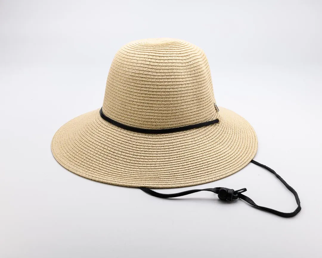 CELEBRATE YOUR Shadow, Paper Ribbon and Polyester Stowable (crushable) Travel Hat - UPF 50 , ONLY NATURAL