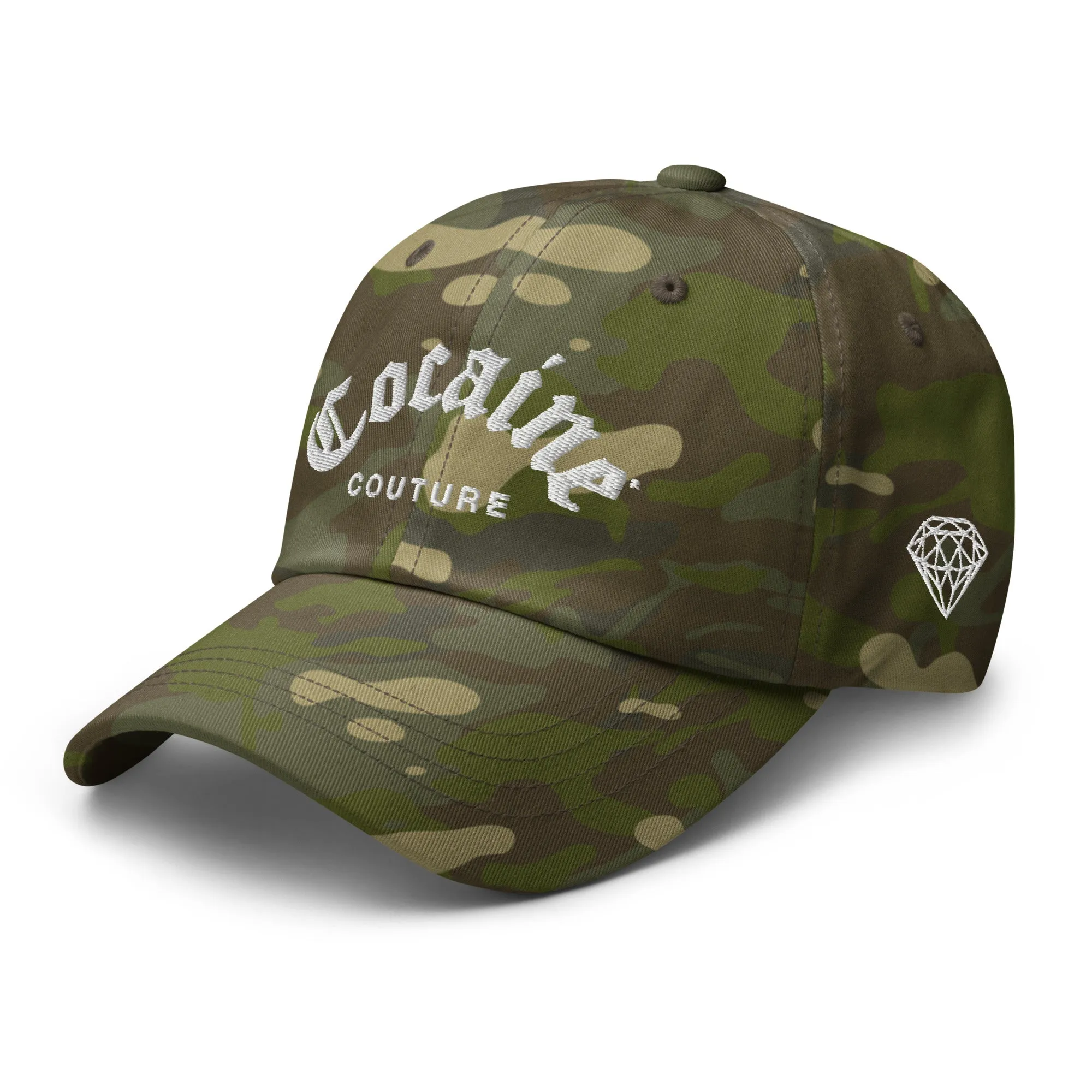 COCAINE COUTURE MULTICAM DAD HAT