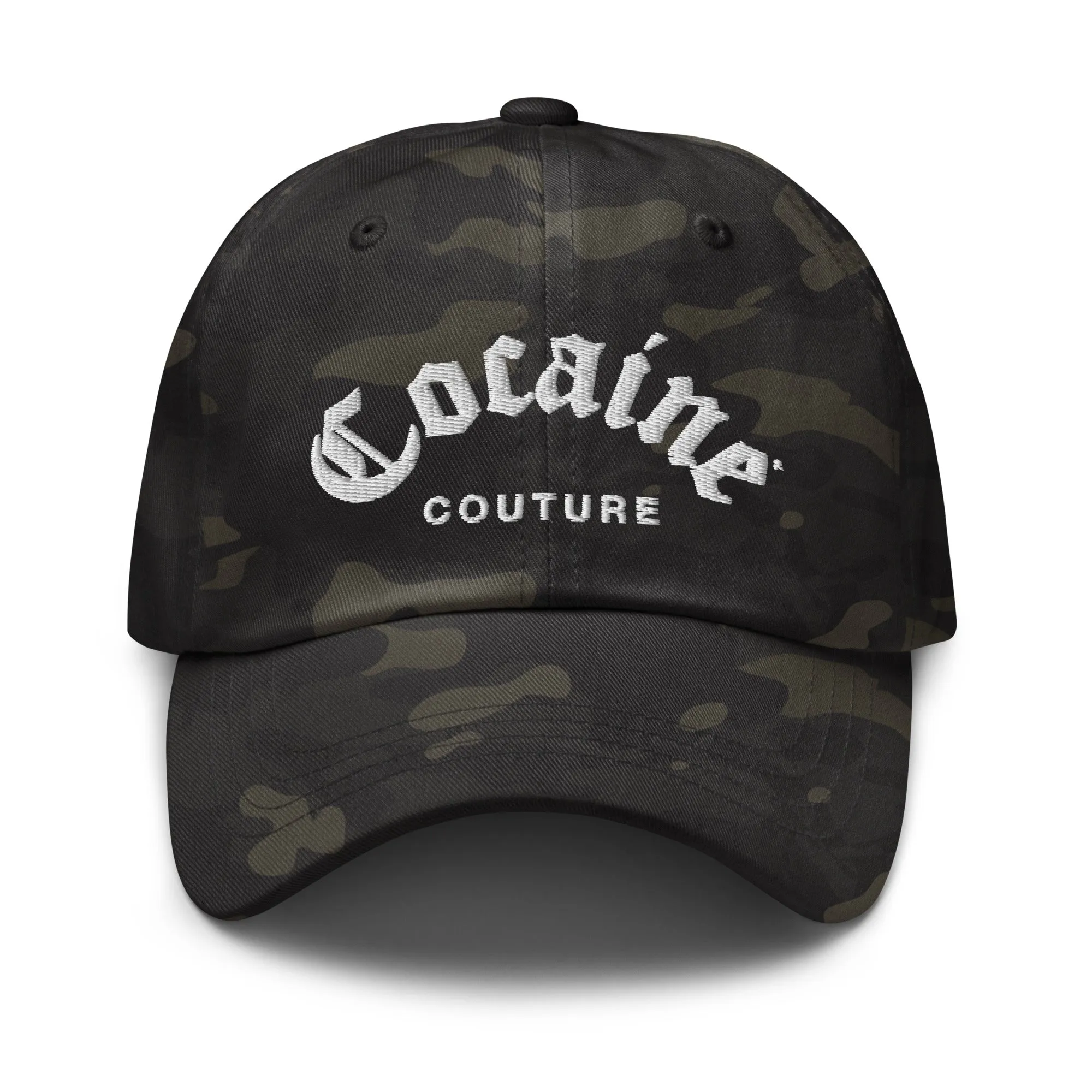 COCAINE COUTURE MULTICAM DAD HAT