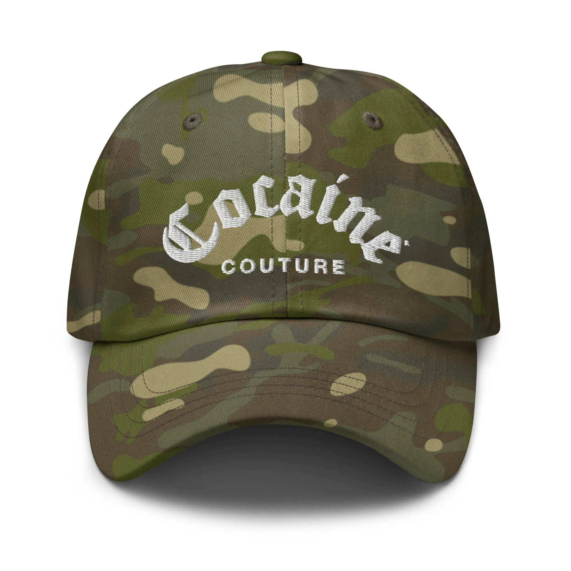 COCAINE COUTURE MULTICAM DAD HAT