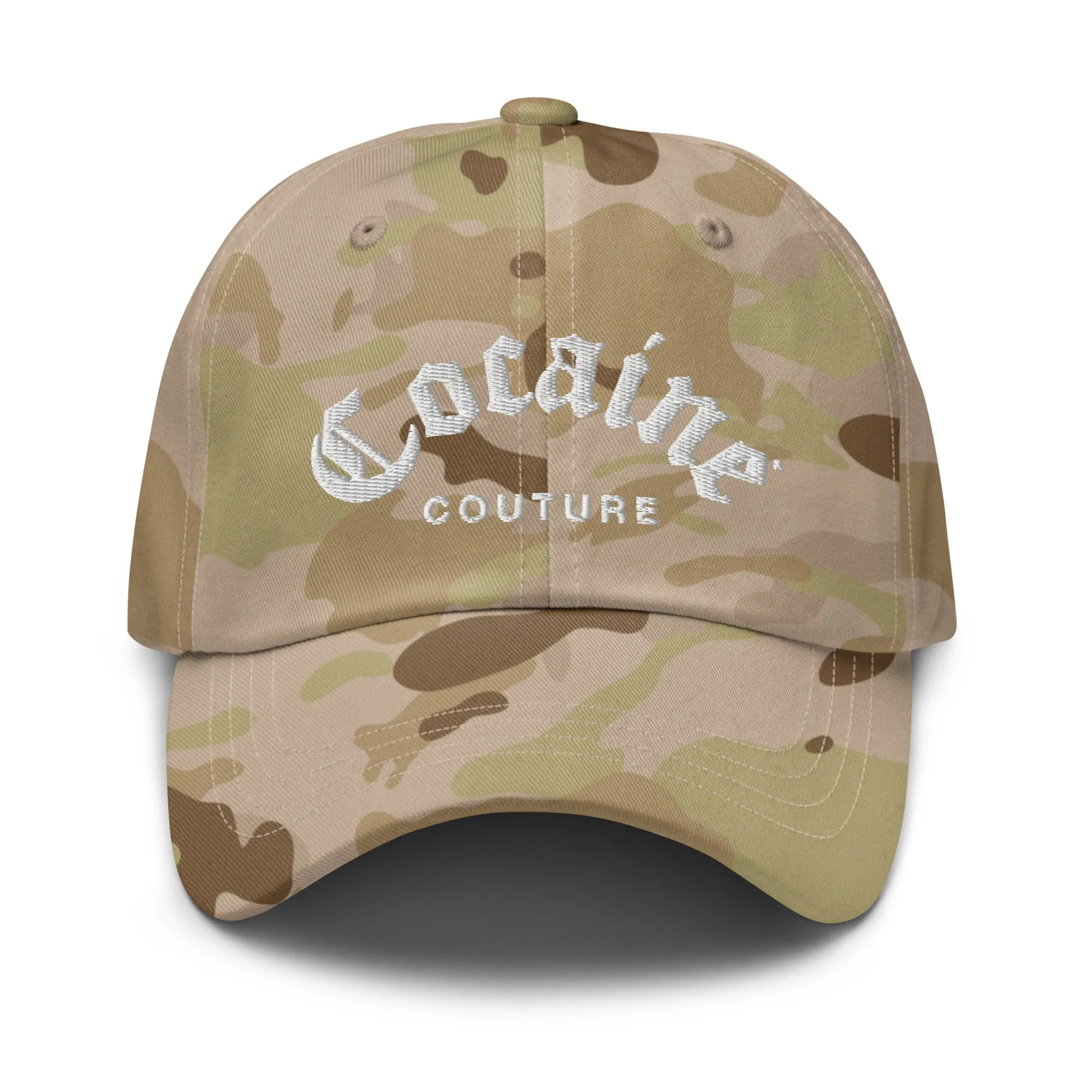 COCAINE COUTURE MULTICAM DAD HAT