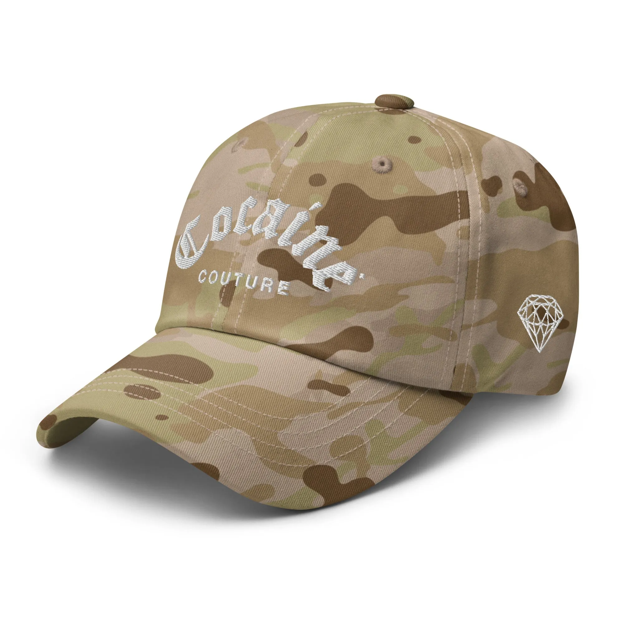 COCAINE COUTURE MULTICAM DAD HAT