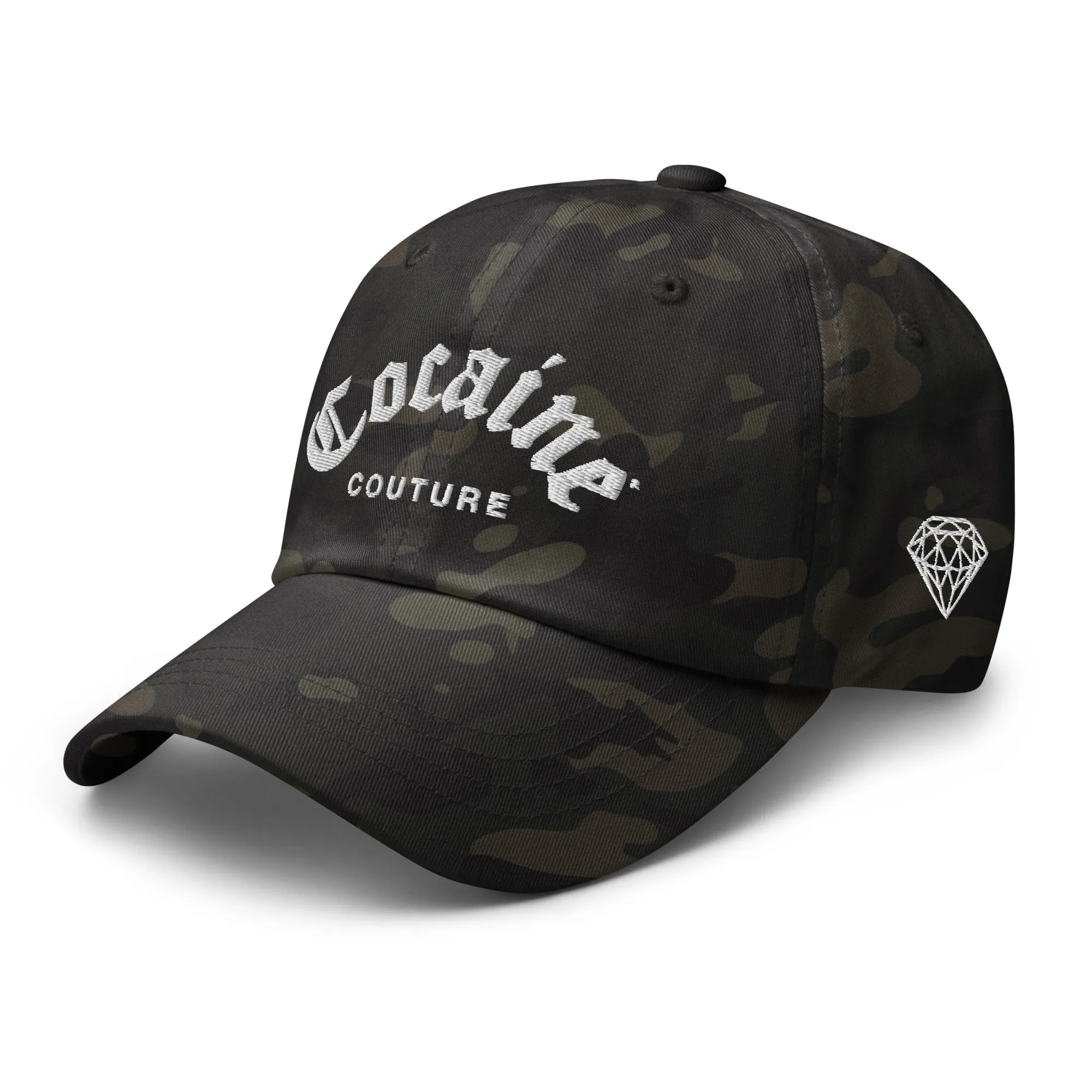 COCAINE COUTURE MULTICAM DAD HAT