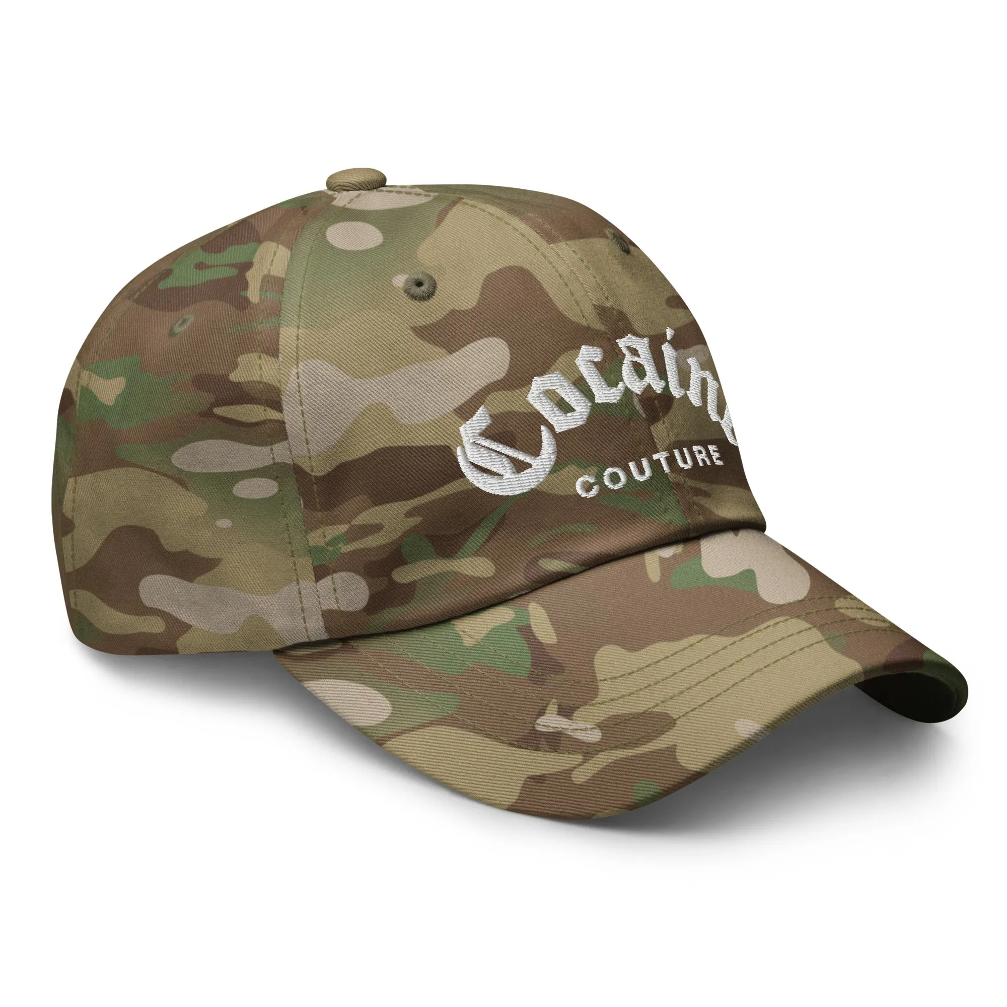 COCAINE COUTURE MULTICAM DAD HAT