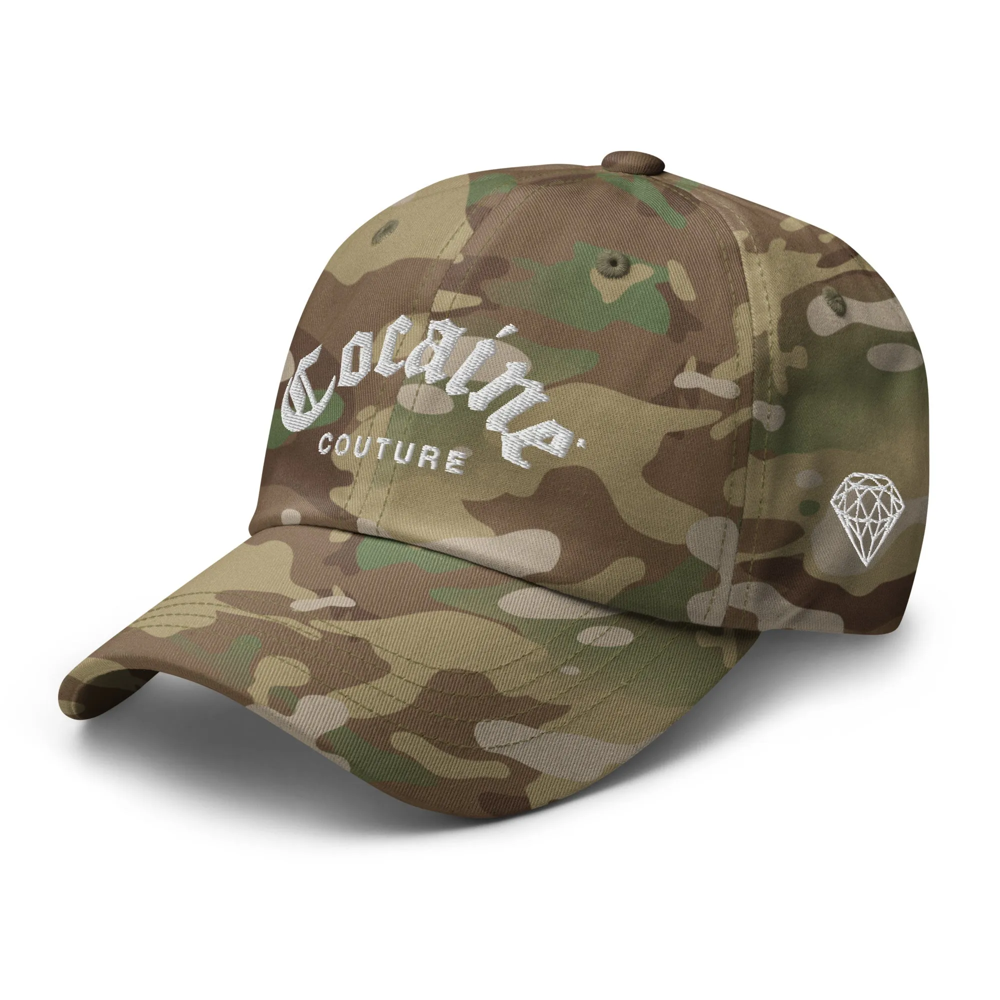 COCAINE COUTURE MULTICAM DAD HAT