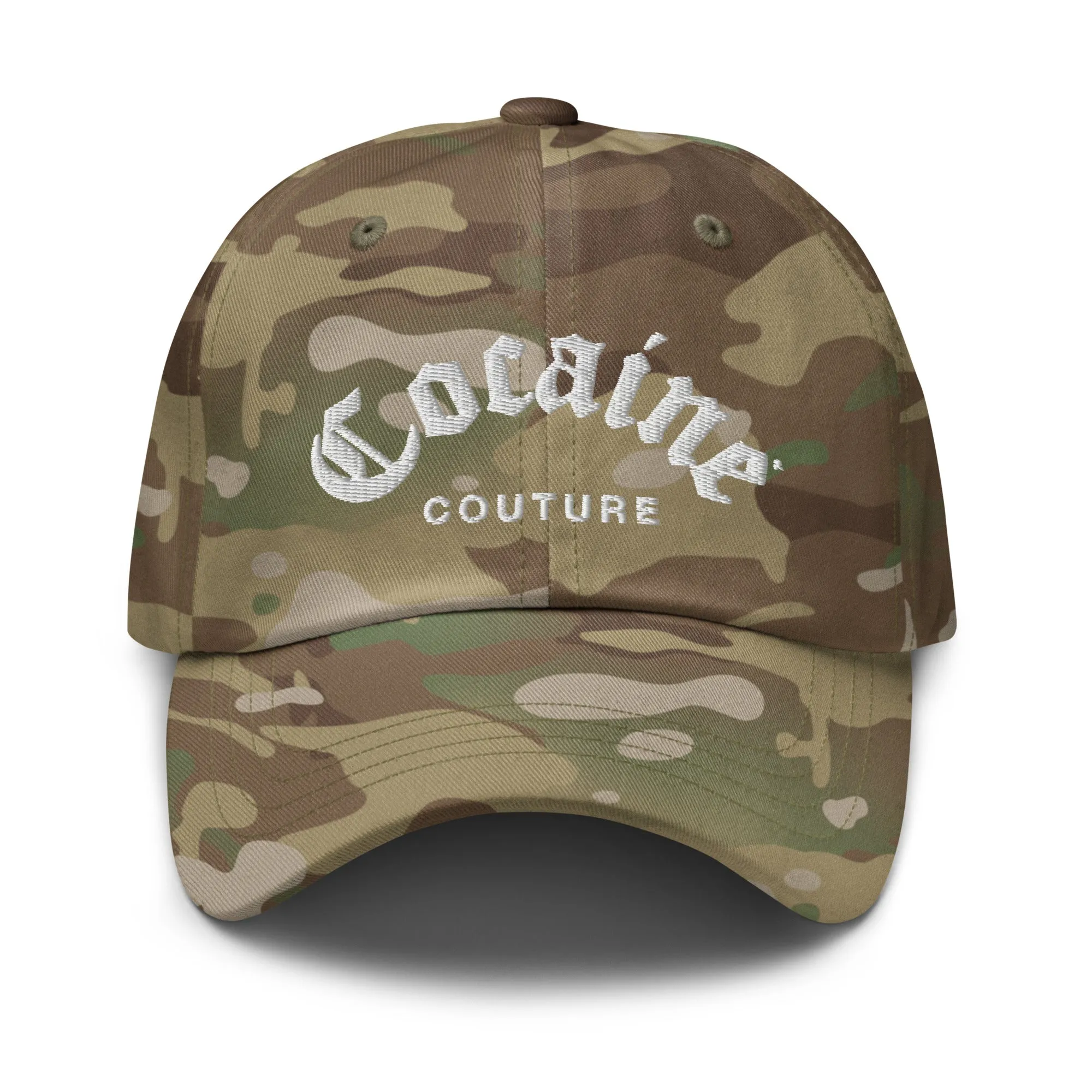 COCAINE COUTURE MULTICAM DAD HAT