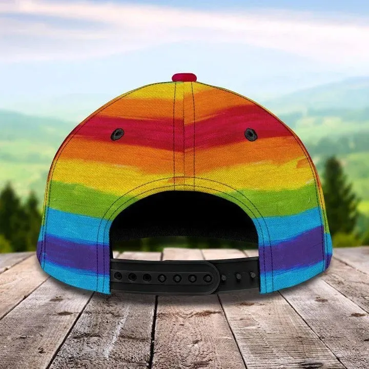 Cool Jean Texture Pride Lgbt 3D Printing Baseball Cap Hat, Gay Pride Baseball Cap