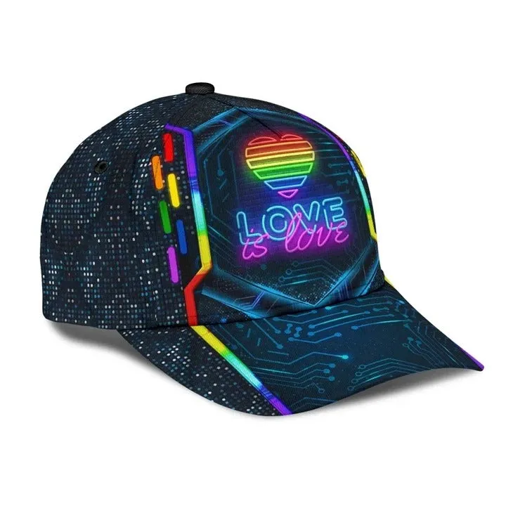 Cool Jean Texture Pride Lgbt 3D Printing Baseball Cap Hat, Gay Pride Baseball Cap