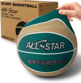 Covered Silent Basketball, Fabric Cover Soft Foam Airless Basketball, High Bounce, Noise-Free Training Ball, Gifts Packaging, Safe for Indoor Activities