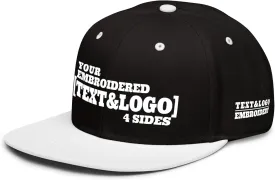 Custom Hat/Cap, Embroidery Personalized Text & LogoSnapback Baseball Trucker Hat