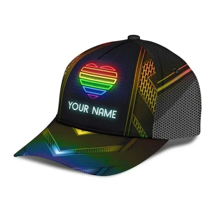 Custom Name Gay Baseball 3D Cap, Being Gay Is A Blessing Lgbt Printing Baseball Cap Hat