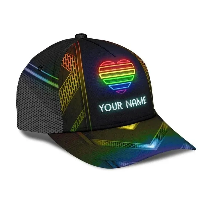 Custom Name Gay Baseball 3D Cap, Being Gay Is A Blessing Lgbt Printing Baseball Cap Hat