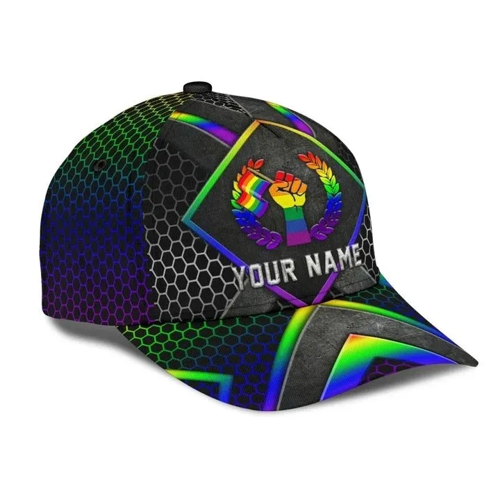 Custom Name Gay Baseball 3D Cap, Being Gay Is A Blessing Lgbt Printing Baseball Cap Hat