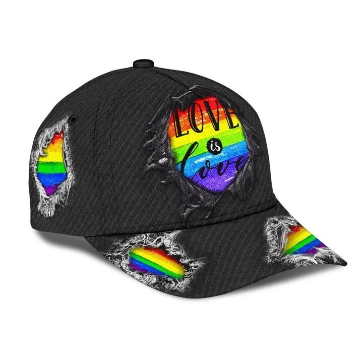 Custom Name Gay Baseball 3D Cap, Being Gay Is A Blessing Lgbt Printing Baseball Cap Hat