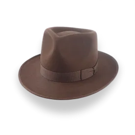 Customizable Brown Fedora Hat Mens for Unique Style | The Tony