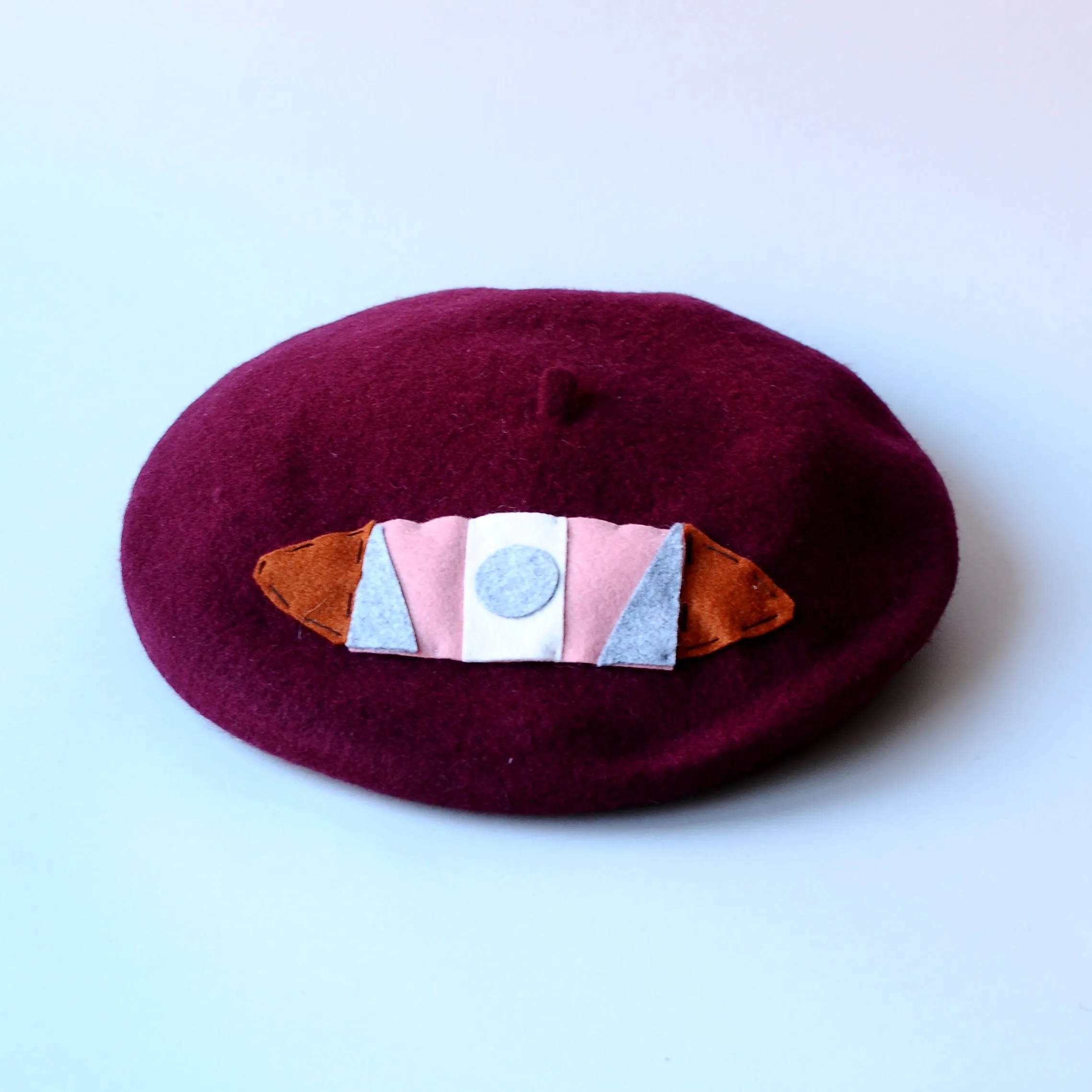 DIY Applique Felt Beret Kit