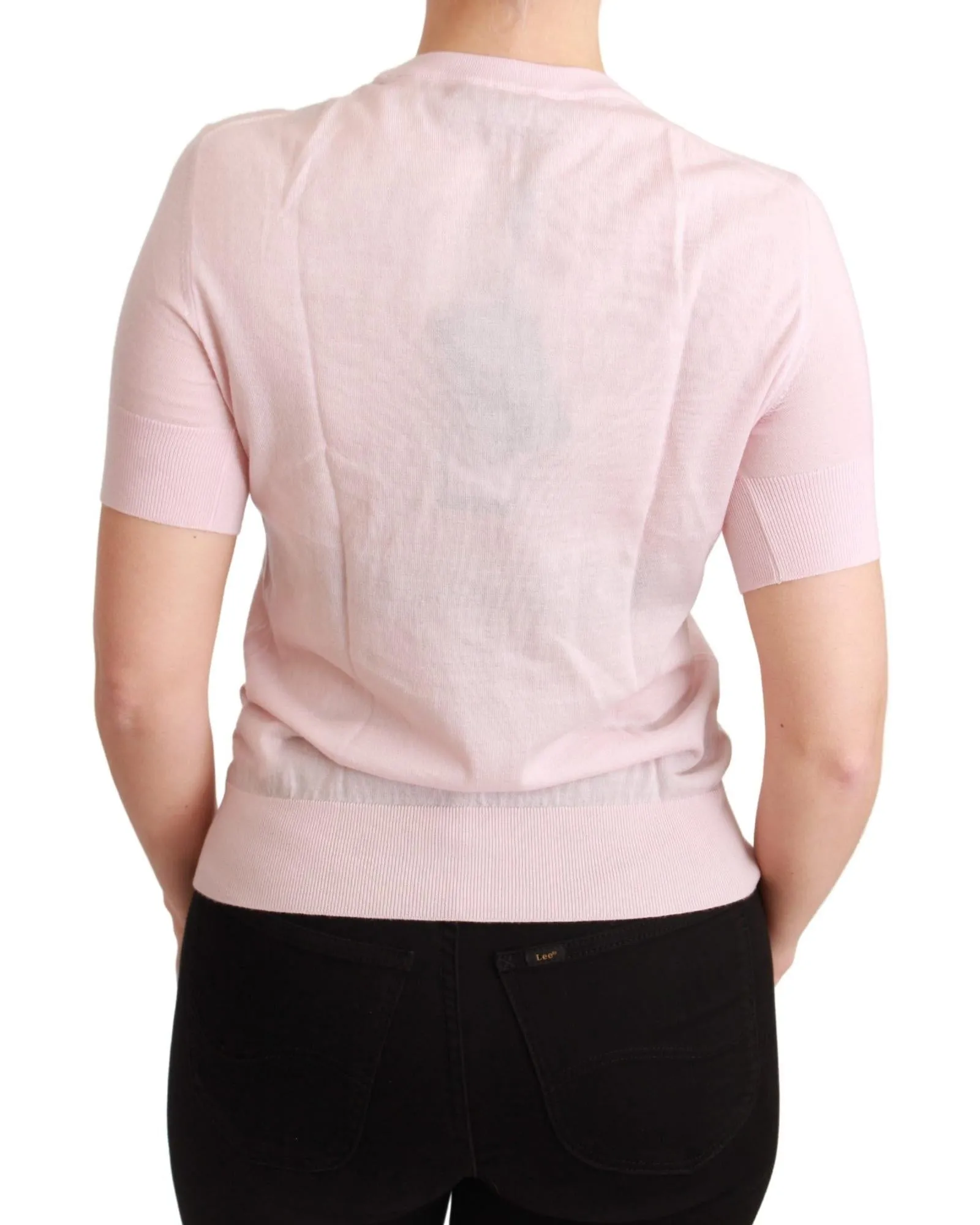 Dolce & Gabbana Floral Embroidered Silk Top