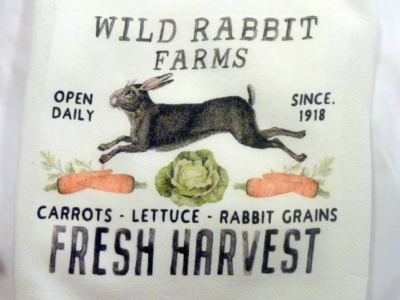 Easter Towel, Bunny Towel, Tea Towels, Flour Sack Towel
