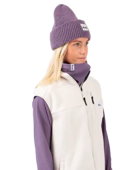 Eivy Easter Rib Wool Women's Beanie - Deep Purple