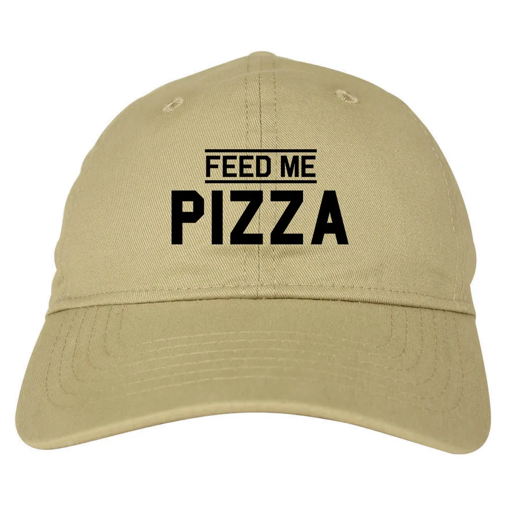 Feed Me Pizza Mens Dad Hat Baseball Cap