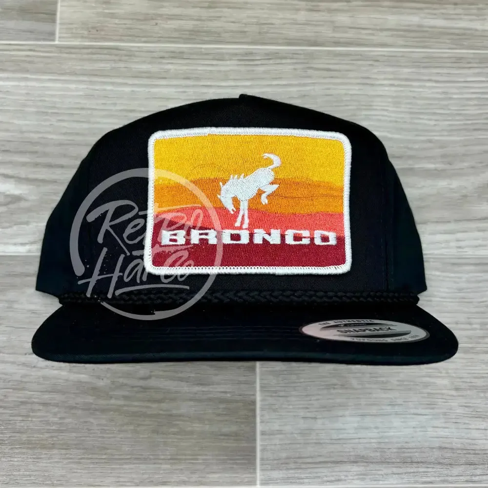 Ford Bronco Patch on Classic Rope Hat