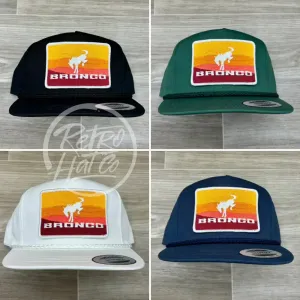 Ford Bronco Patch on Classic Rope Hat